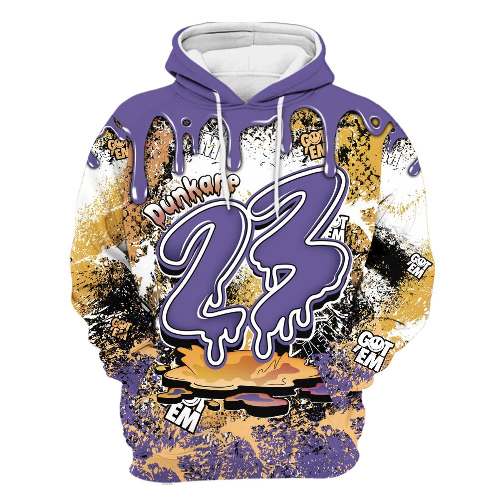 Hoodie To Match Book Sunset 1s - Dripping 23 Drip All Over Print