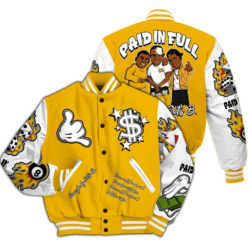 Varsity Jacket To Match Del Sol 13s - Everybody Paid In Full Graphic All Over Print