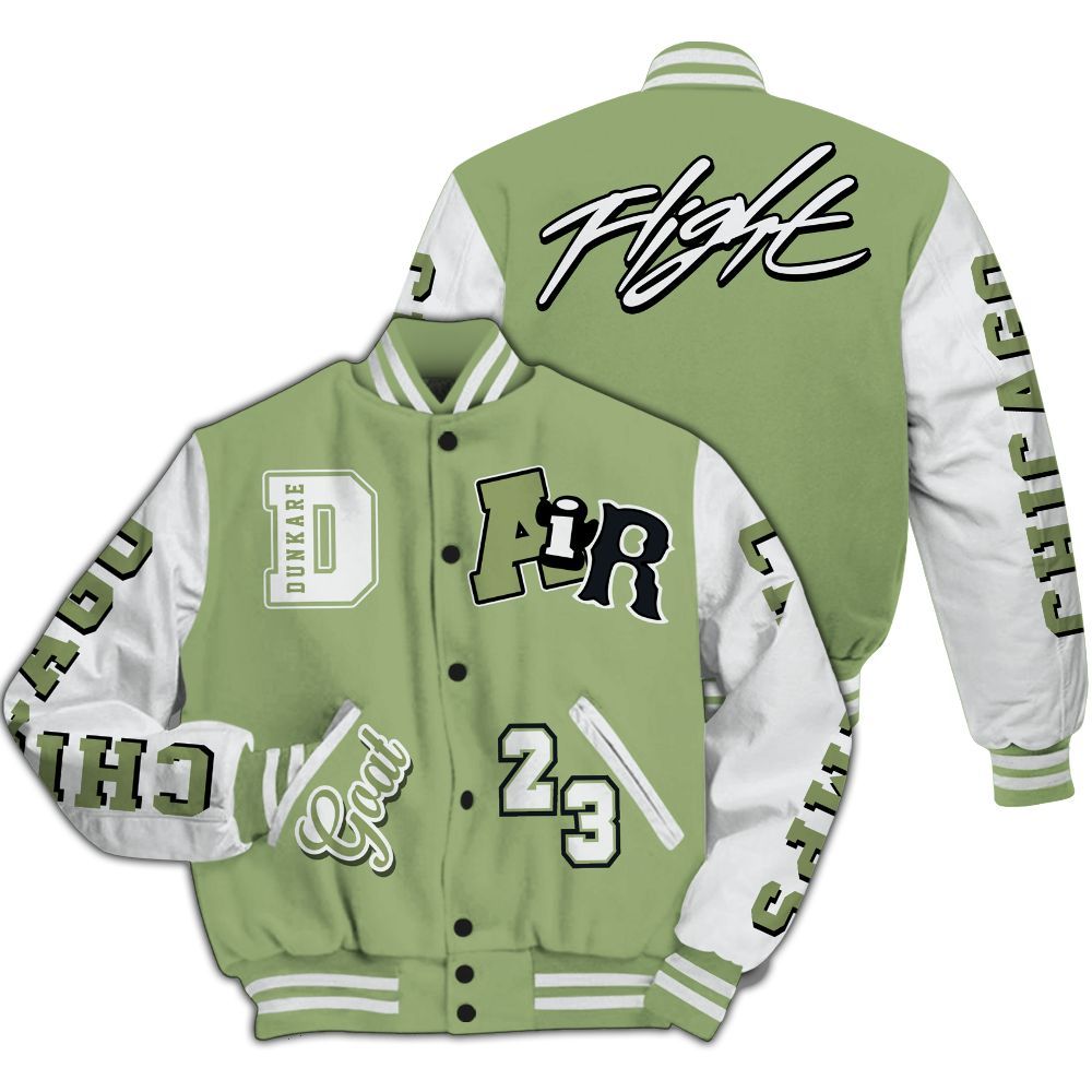 Varsity Jacket To Match Oil Green 4s - AIR Number 23 GOAT All Over Print