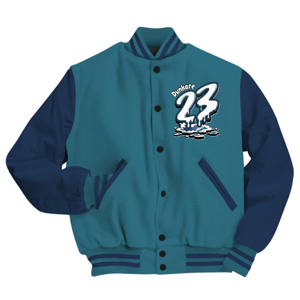 Varsity Jacket To Match Air Foamposite Kazuya Mishima - Custom Name 23 Drip All Over Print