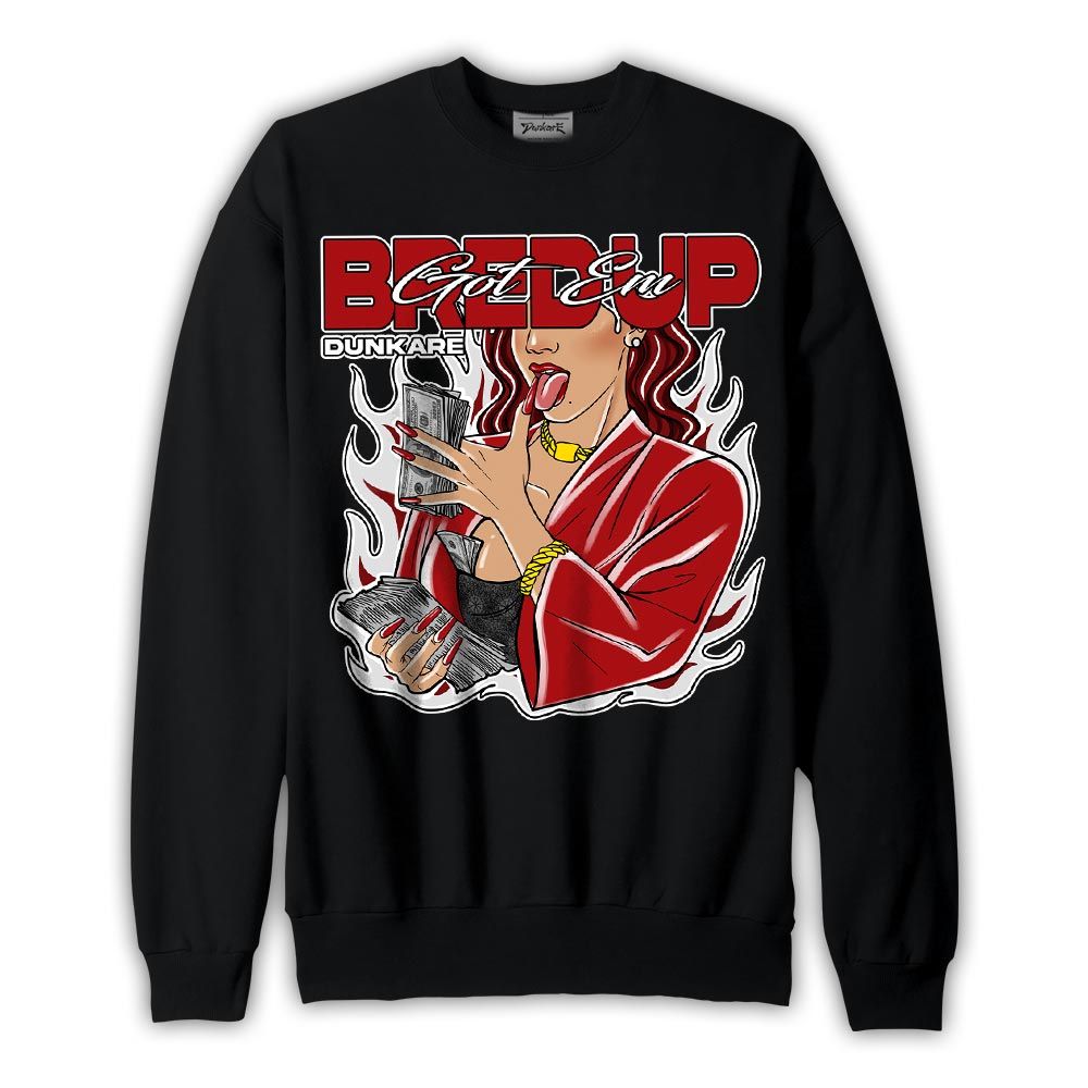 Sweatshirt To match Red Taxi 12s Sweatshirt - Bred'up Unique 2 Unisex