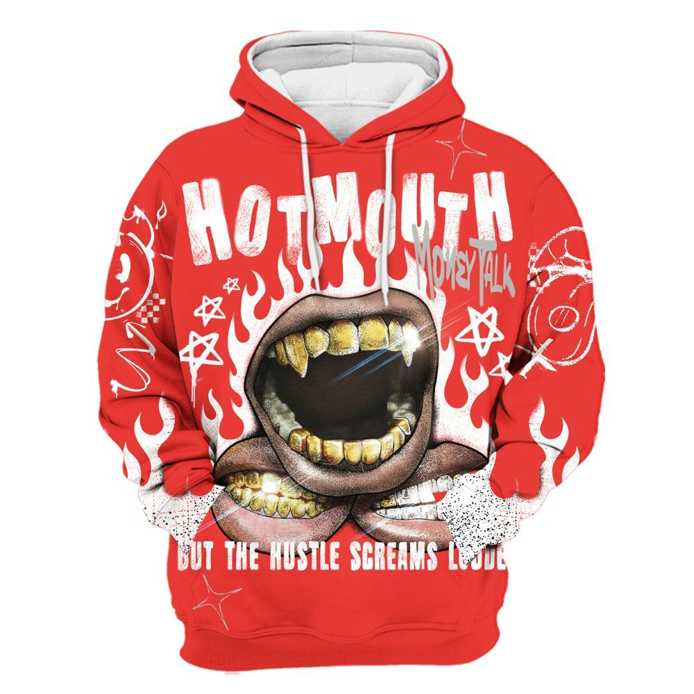Hoodie To Match Vomero 5 Bright Crimson - Mouth Burning Street Style All Over Print