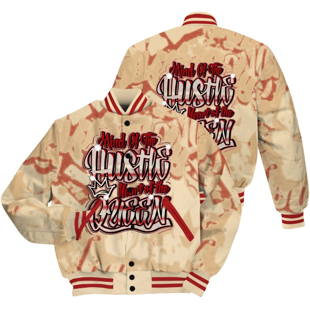Varsity Jacket To Match Dunk Low Strawberry Waffle Shirt - Hustles Heart Queens Street All Over Print