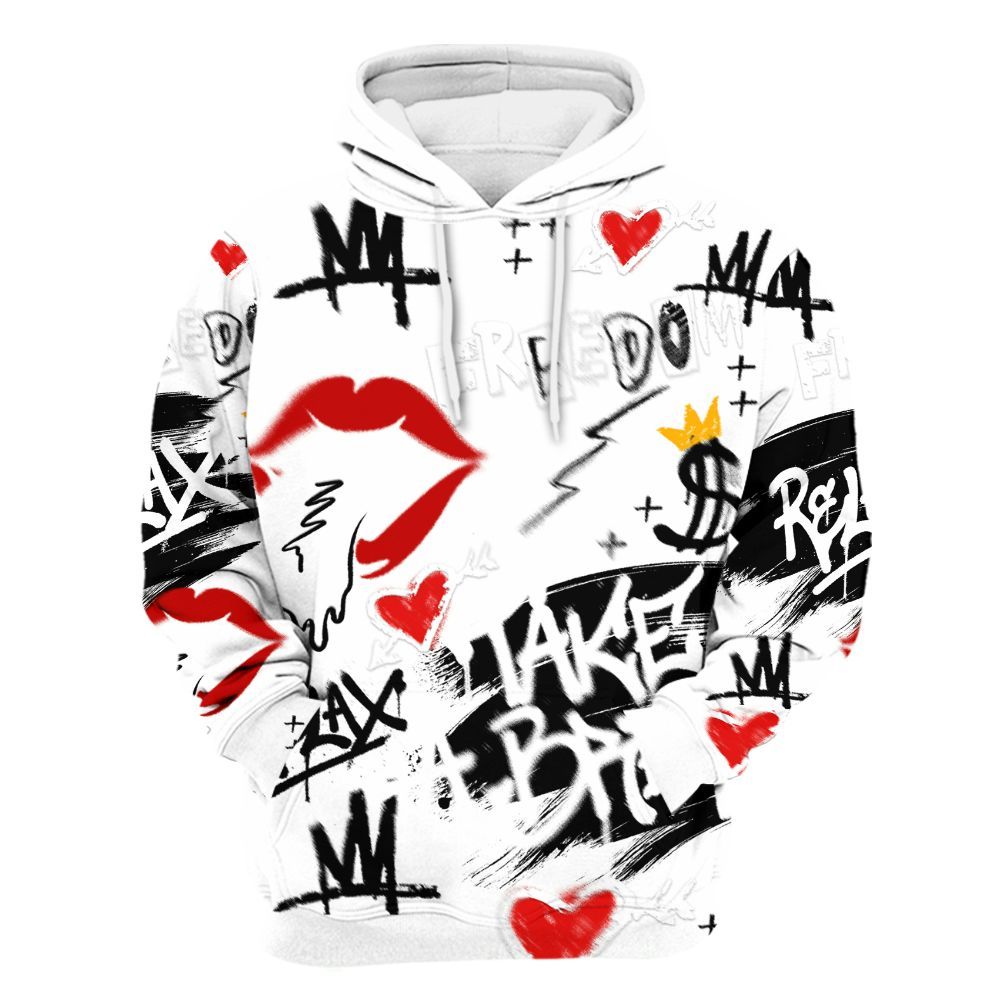 Hoodie To Match Kobe 9 EM Protro Halo - Take Break Freedom Graffiti Streetwear All Over Print