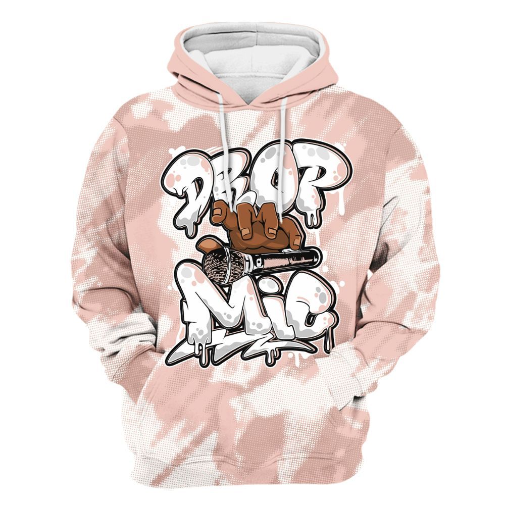 Hoodie To Match Low Legend Pink 11s - Drop Mic Abstract All Over Print