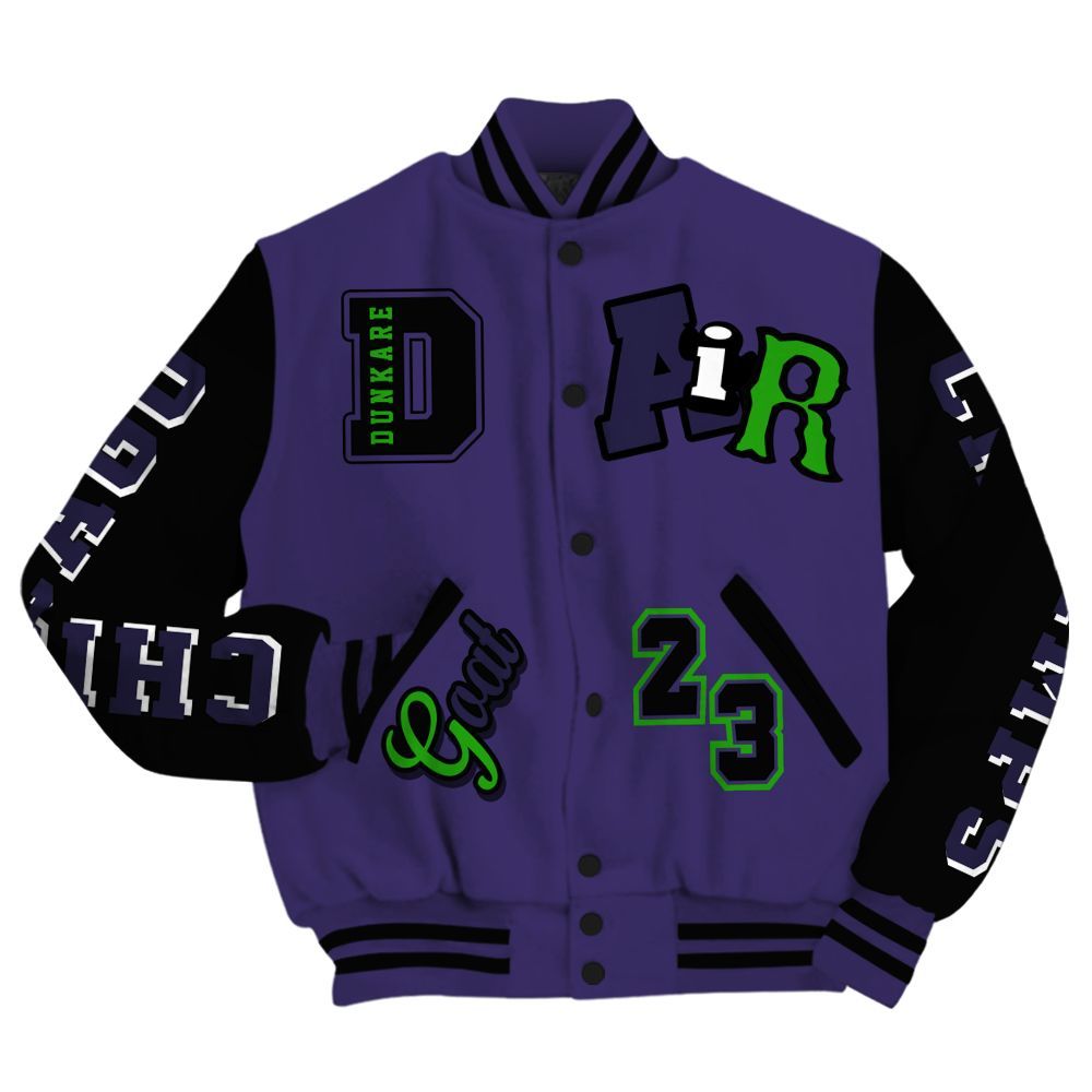 Varsity Jacket To Match Retro Court Purple 13s - AIR Number 23 GOAT All Over Print
