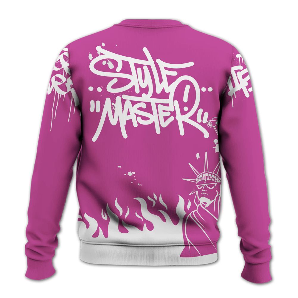 Sweatshirt To Match Dunk Low Active Fuchsia - Graphic Fck Around Find Out All Over Print