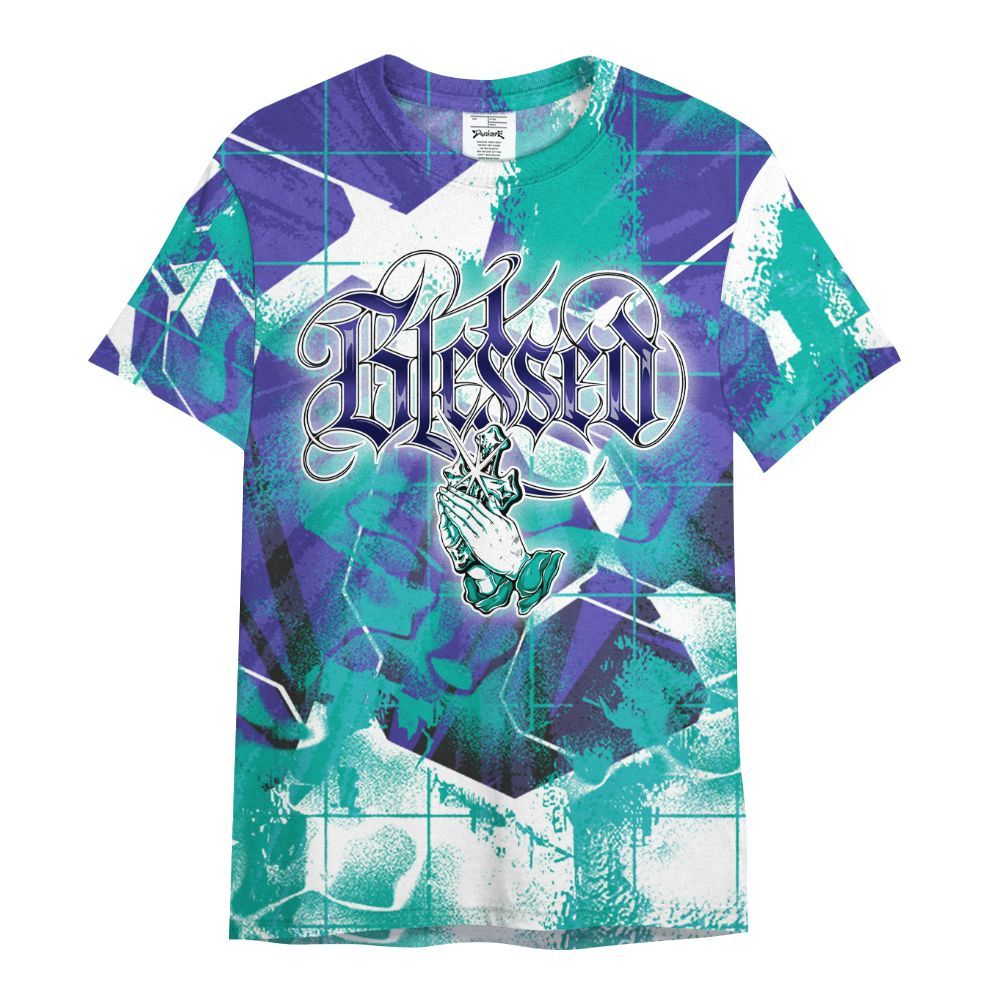 Shirt To Match Retro Grape 5s - God Blessed All Over Print