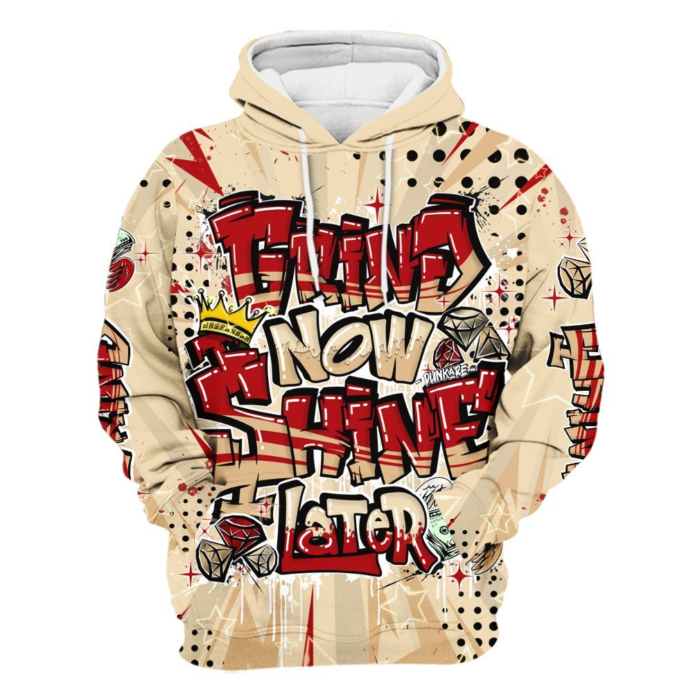 Hoodie To Match Dunk Low Strawberry Waffle - Grind2 Shine Later All Over Print