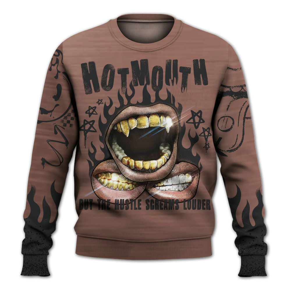 Sweatshirt To Match KD 4 Christmas - Mouth Burning Street Style All Over Print