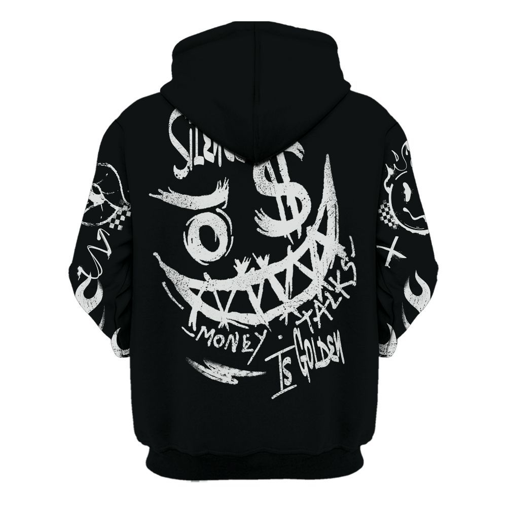 Hoodie To Match Mid Space Jam 1s - Mouth Burning Street Style All Over Print