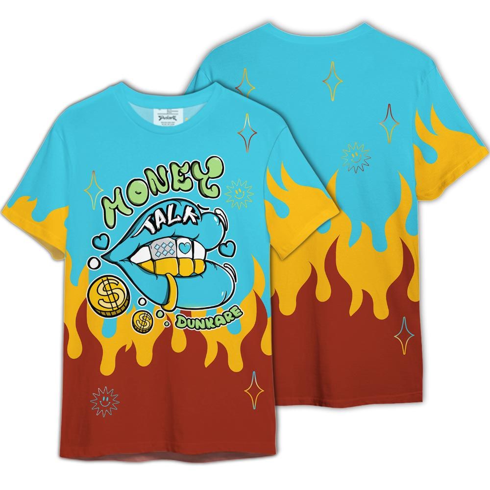 Shirt To Match SB Dunk Di'Orr Greenwood - Graphic Money Talk Shirt Outfit