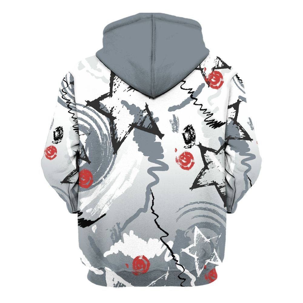 Hoodie To Match Wolf Grey 13s - Grind Shine Later Drip All Over Print