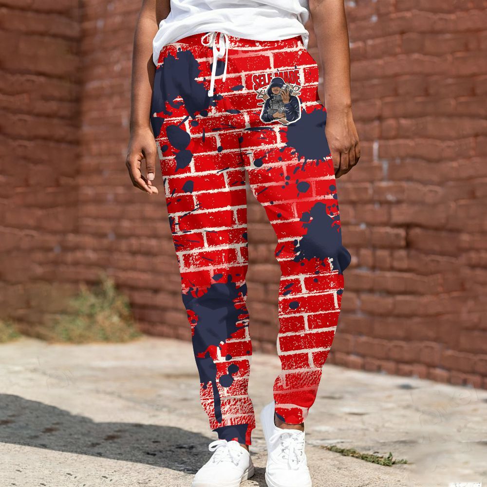 Sweatpant To Match Low OG Howard University 1s - Selfmade Unique All Over Print