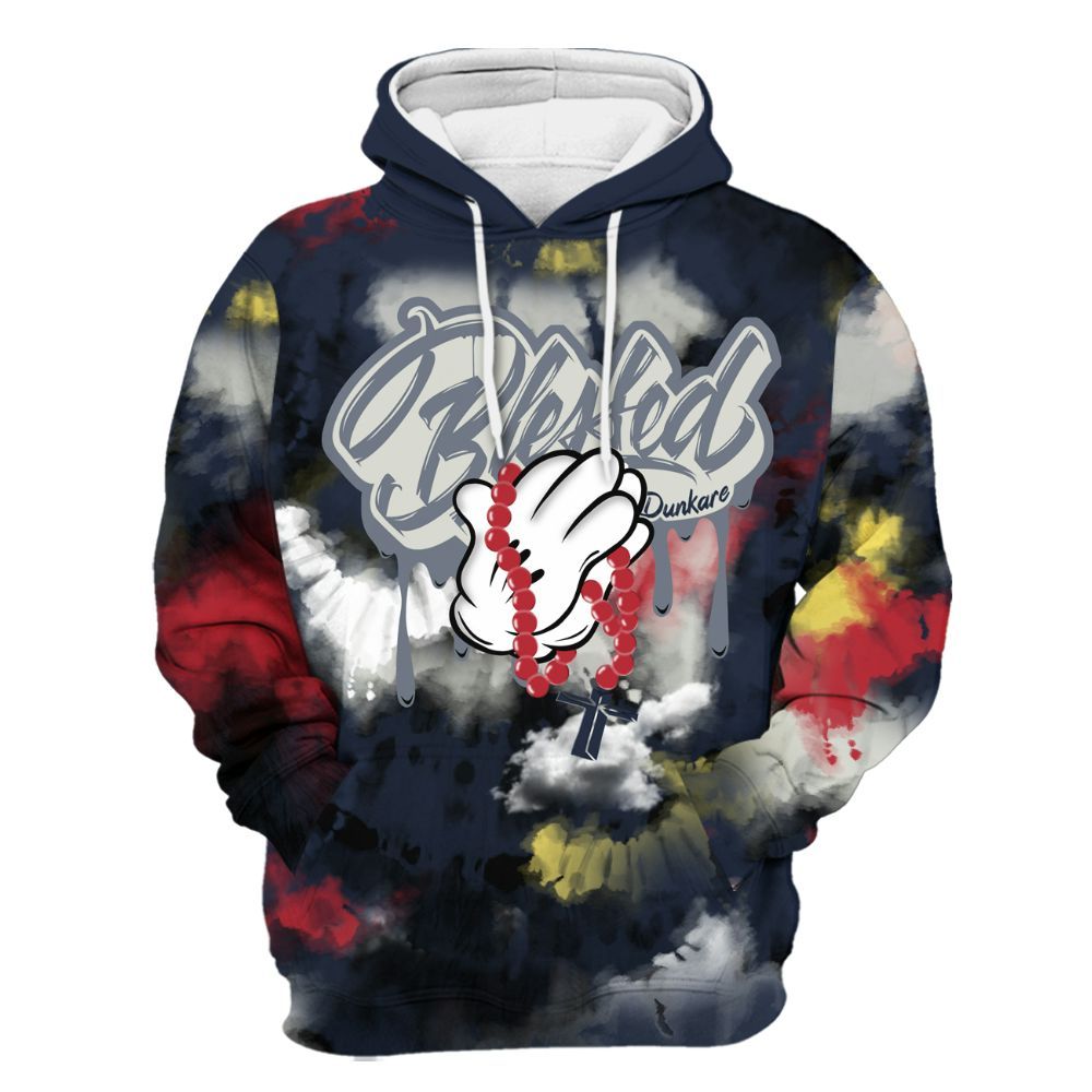 Hoodie To Match Dunk Low COJP What The 2024 - God Blessed Tie Dye All Over Print