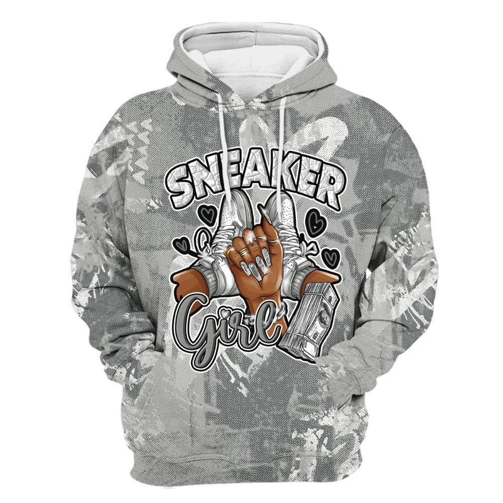 Hoodie To Match Retro Wet Cement 4s - Sneakerz Girlz Heart Grunge All Over Print