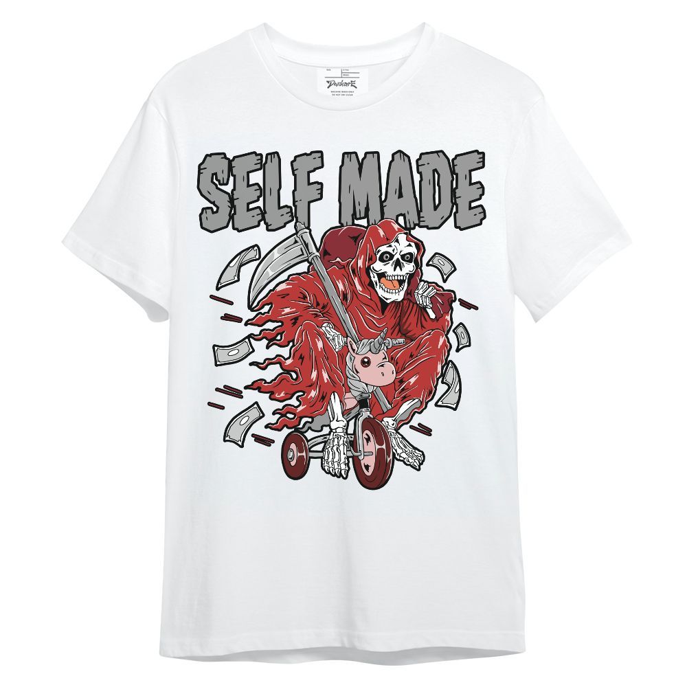 Shirt To Match Bred Reimagined 4s - Self Make Skeleton Unisex Shirt
