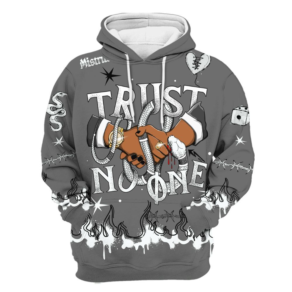 Hoodie To Match Retro Stealth 12s - Trust No One Snake-Bite Doodle Crayon All Over Print