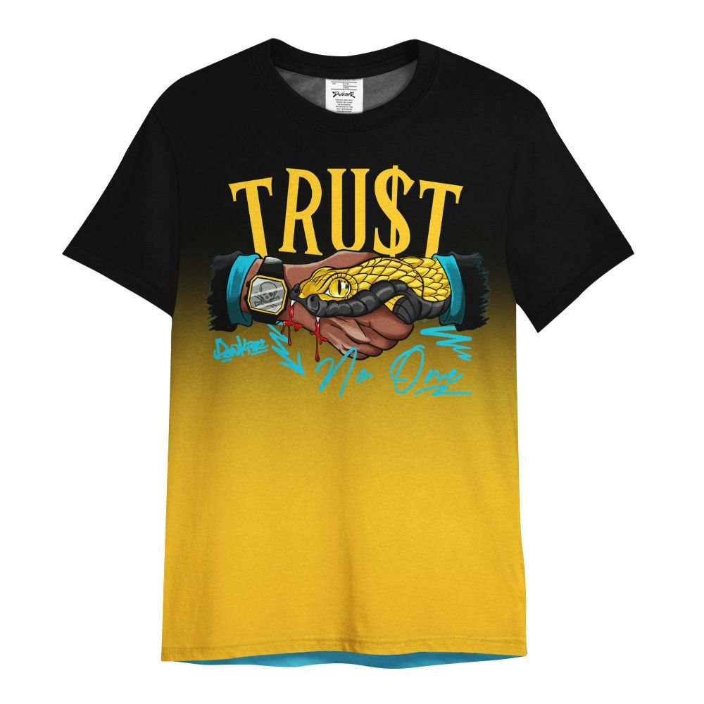 Shirt To Match Retro Aqua 5s - Snake Trust No One Drip All Over Print