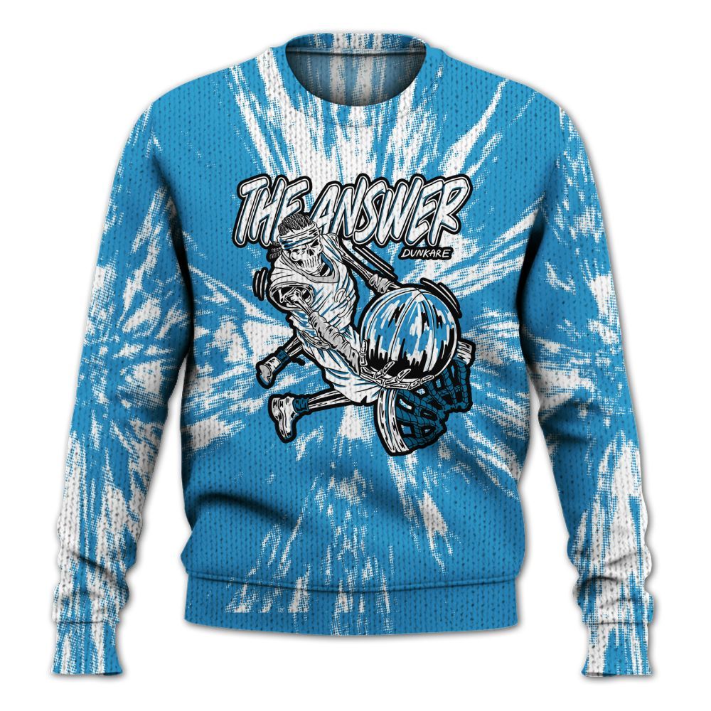 Knitted Sweater To Match Powder Blue 9s - The Answer Skeleton Luxury