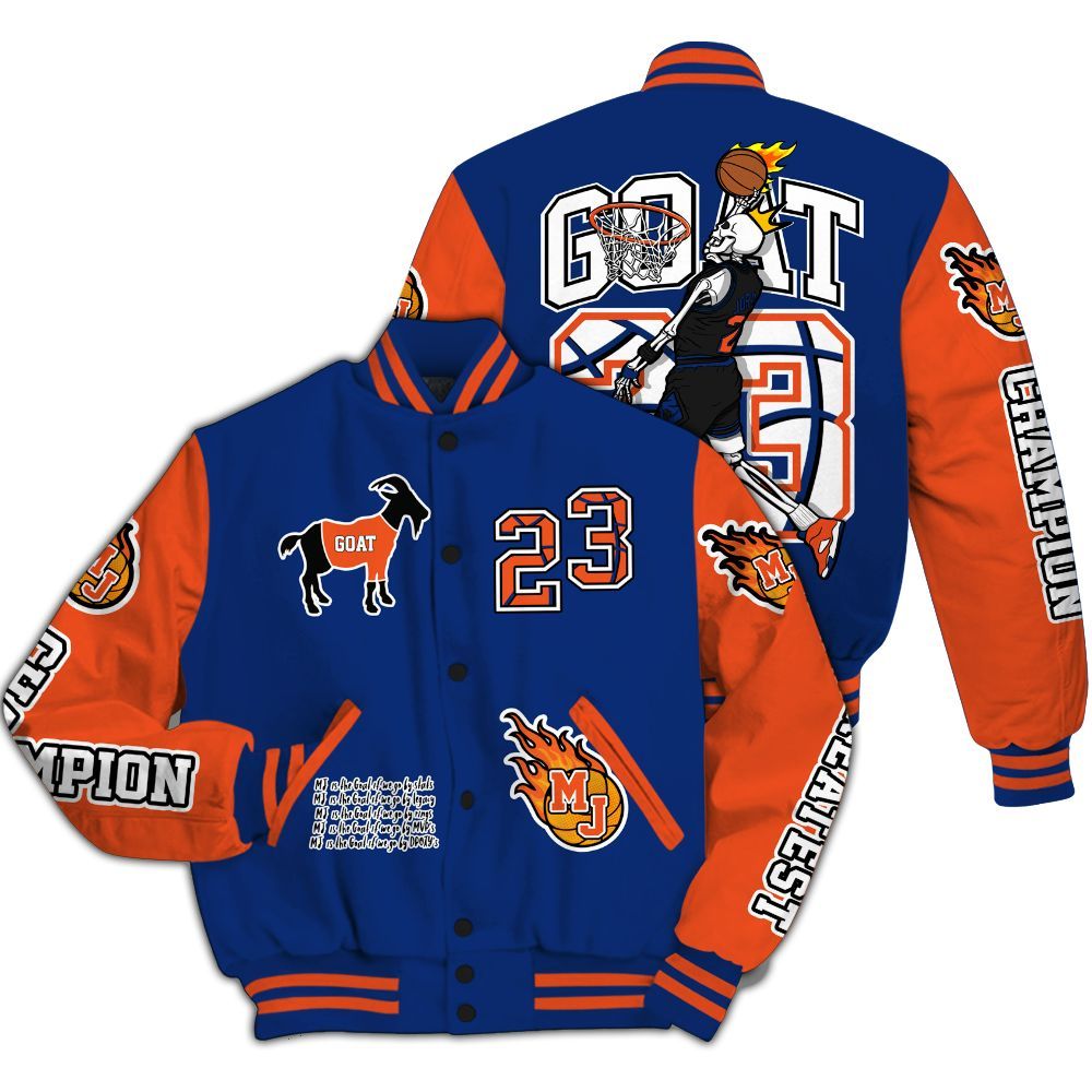 Varsity Jacket To Match Suede GS League - 23 G.0.A.T Jump Up Basketball All Over Print