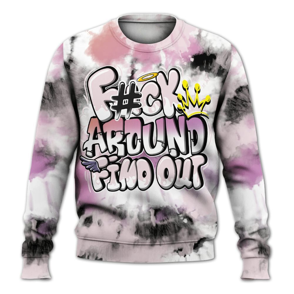 Sweatshirt To Match Book Sunrise 1s - Tie Dye FK Around Find Out All Over Print
