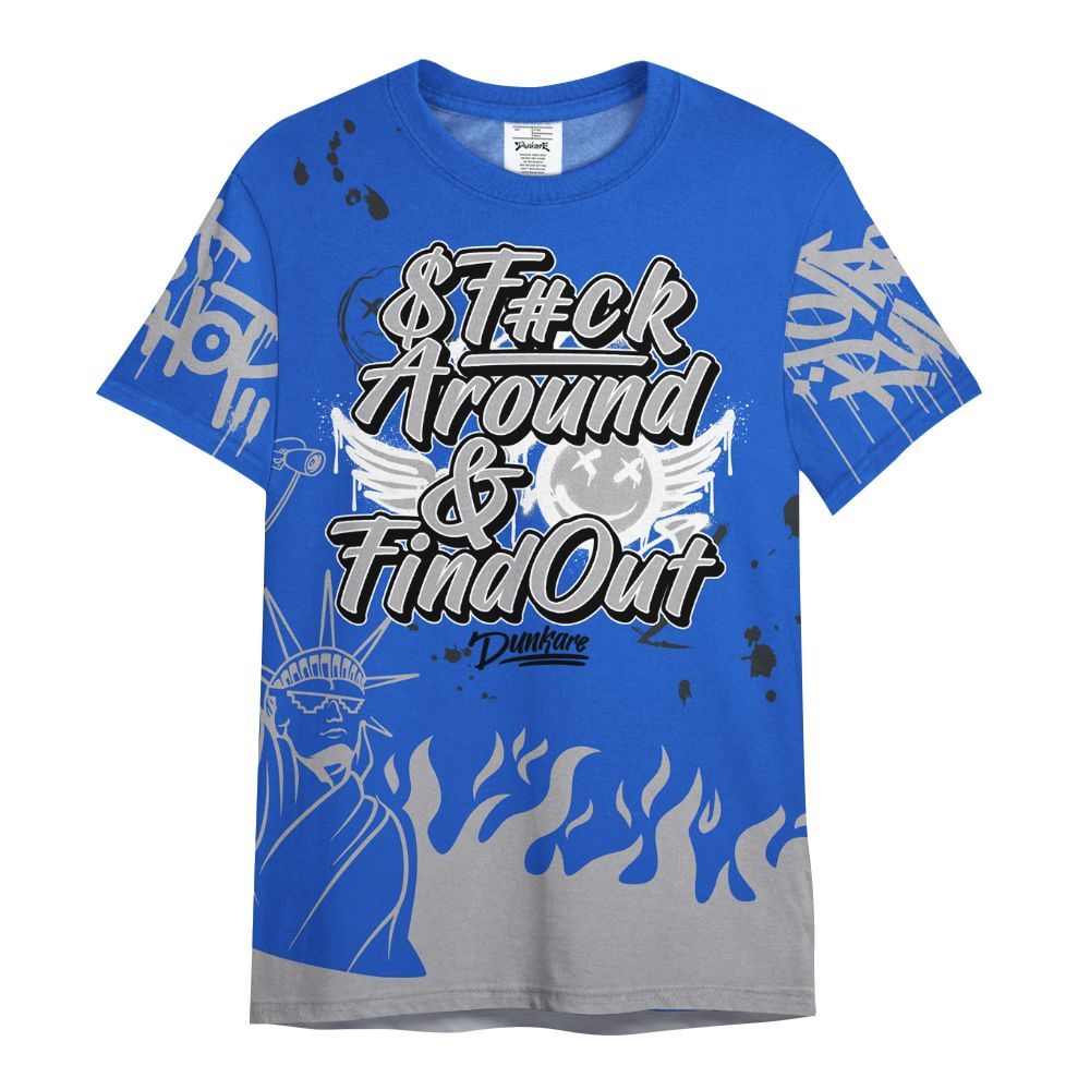 Shirt To Match Retro Stealth 5s - Graphic Fck Around Find Out All Over Print