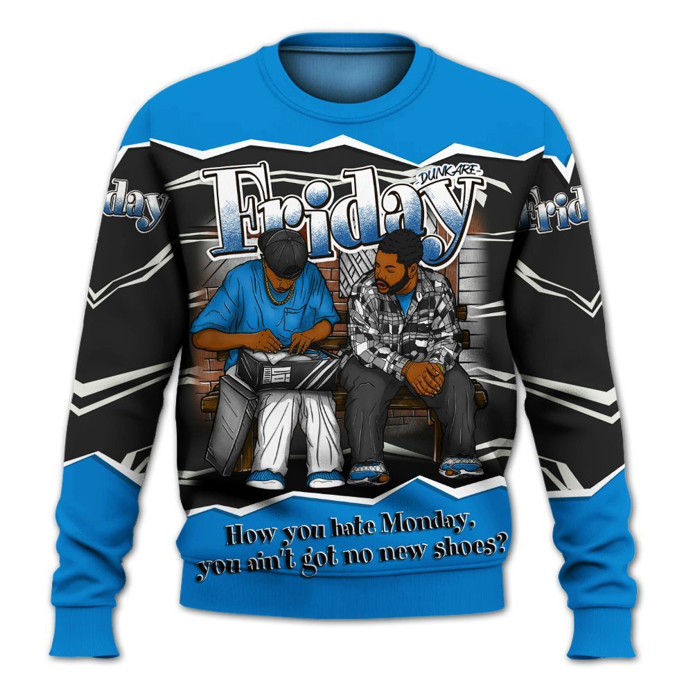 Sweatshirt To Match High OG FragmentxULA White Black 1s - Friday Movie 90s TV All Over Print