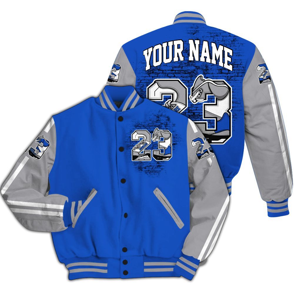 Varsity Jacket To Match Retro Stealth 5s - Custom Name Number 23 5s All Over Print