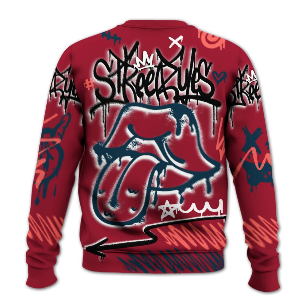 Sweatshirt To Match Mid Multi Color 2022 1s - Break Rules Streetwear All Over Print