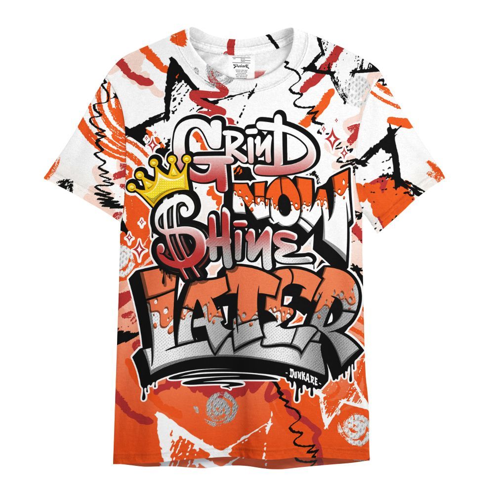 Shirt To Match Kobe 6 Protro Total Orange - Grind Shine Later Drip All Over Print