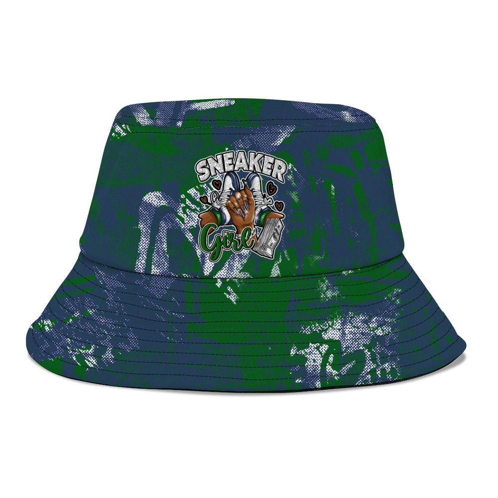 Bucket Hat To Match Midnight Navy 13s - Sneakerz Girlz Heart Grunge Graphic