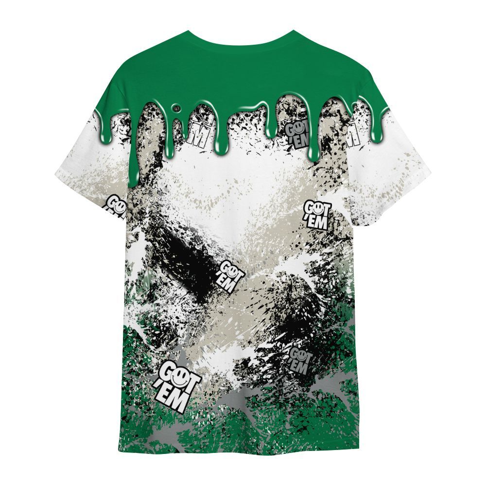 Shirt To Match Lucky Green 2s - Dripping 23 Drip All Over Print