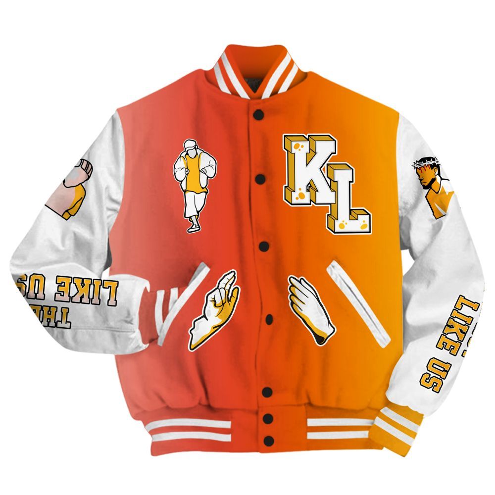 Varsity Jacket To Match Dunk High Candy Corn - Dislike Us Graphic All Over Print