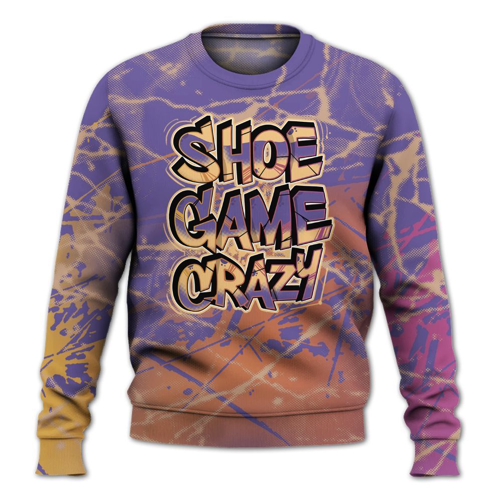 Sweatshirt To Match Book Sunset 1s - Shoe Game Crazy Graphic All Over Print