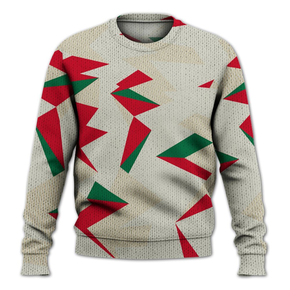 Knitted Sweater To Match El Grito 5s - Geometric Camouflage Pattern