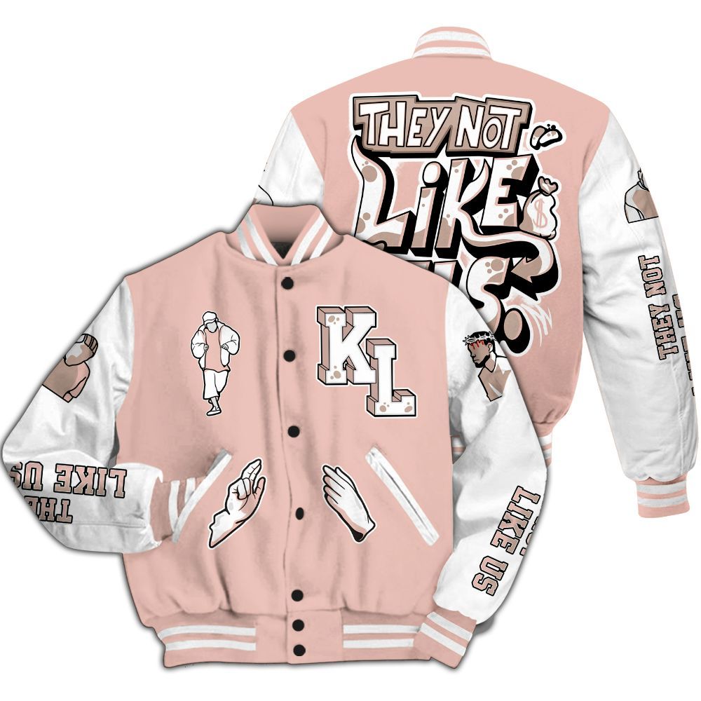 Varsity Jacket To Match Dunk Low Pink Velvet - Dislike Us Graphic All Over Print