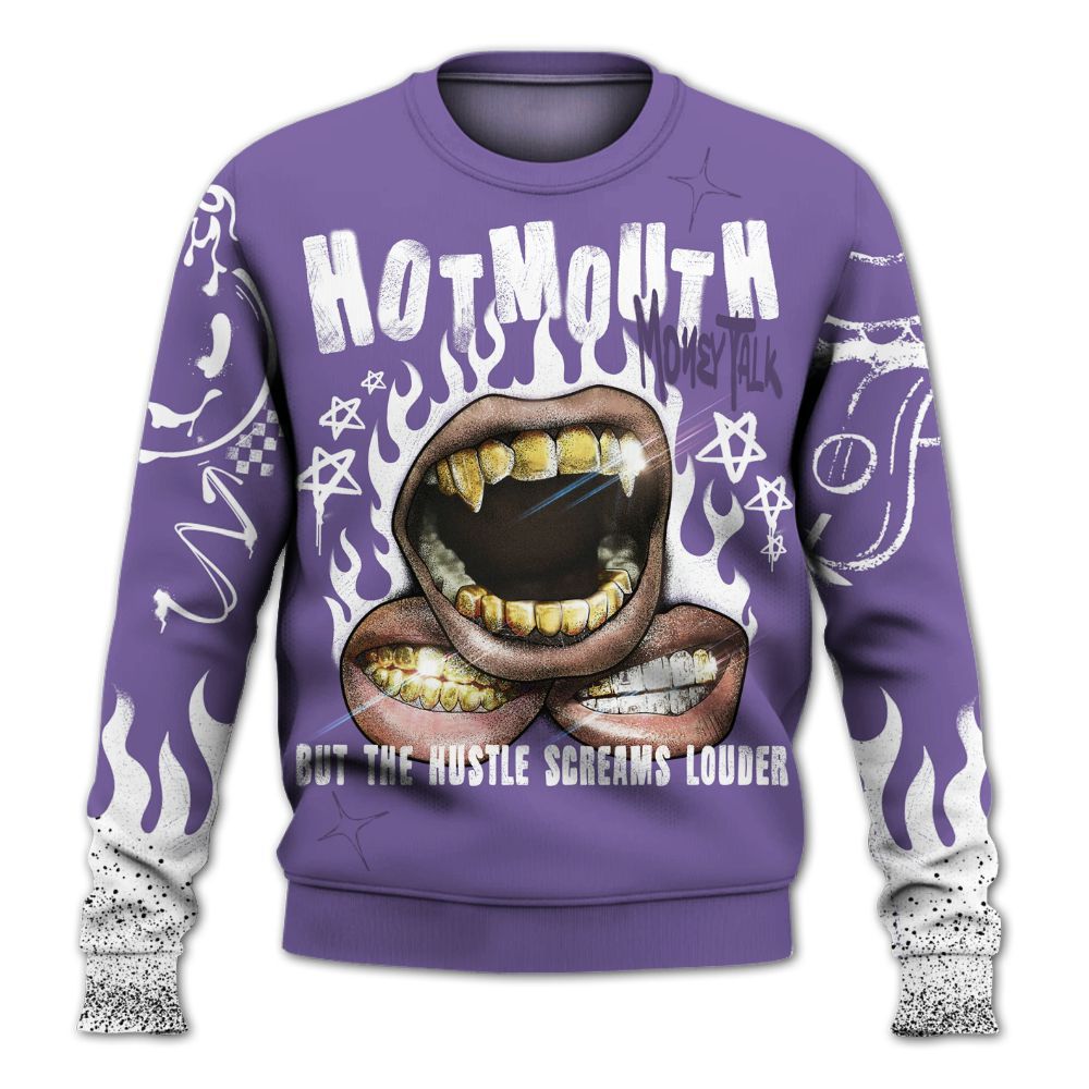 Sweatshirt To Match Dunk Low Black Raspberry - Mouth Burning Street Style All Over Print