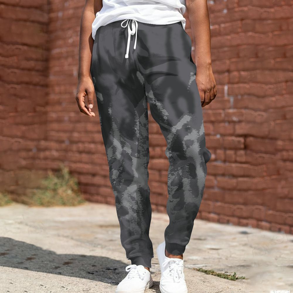 Sweatpant To Match White Thunder 4s - Burn All Over Print