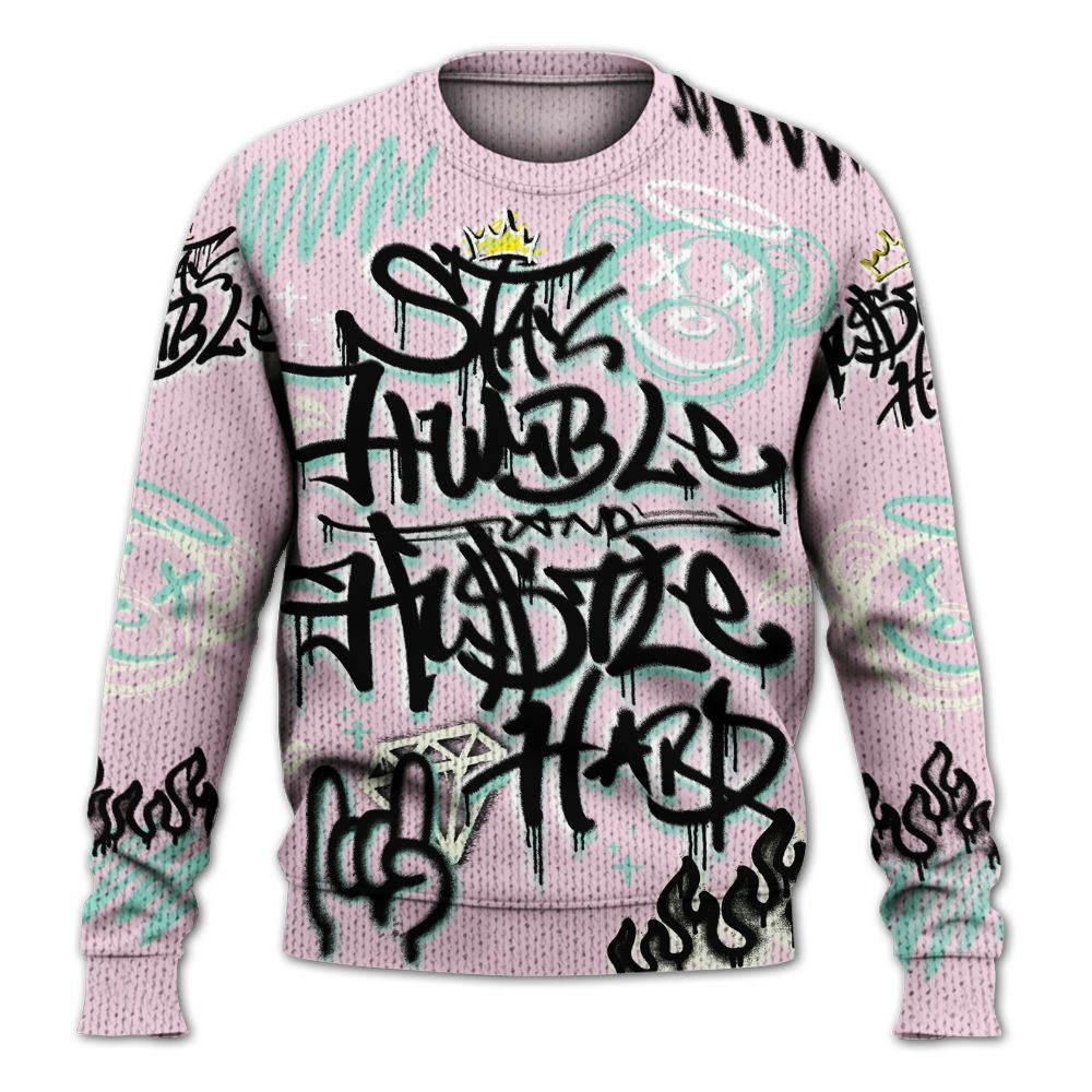Knitted Sweater To Match Retro Easter 5s - Humble Drip Streetwear Graffity