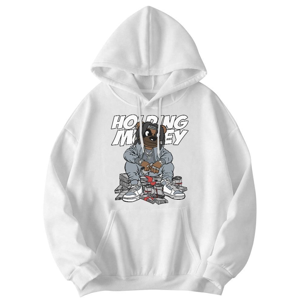 Sweatshirt To Match Wolf Grey 13s - Possessing Moneys Bear Graphic