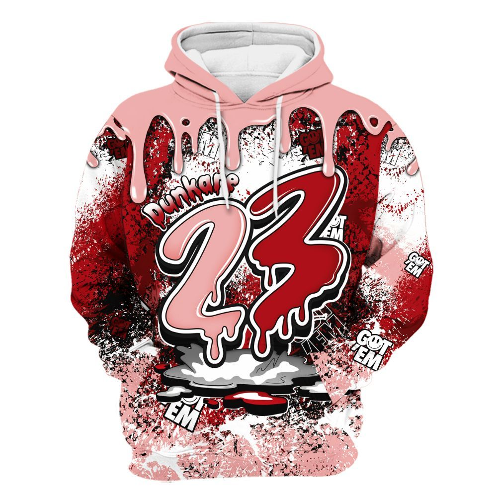 Hoodie To Match Low Valentines Day 1s - Dripping 23 Drip All Over Print