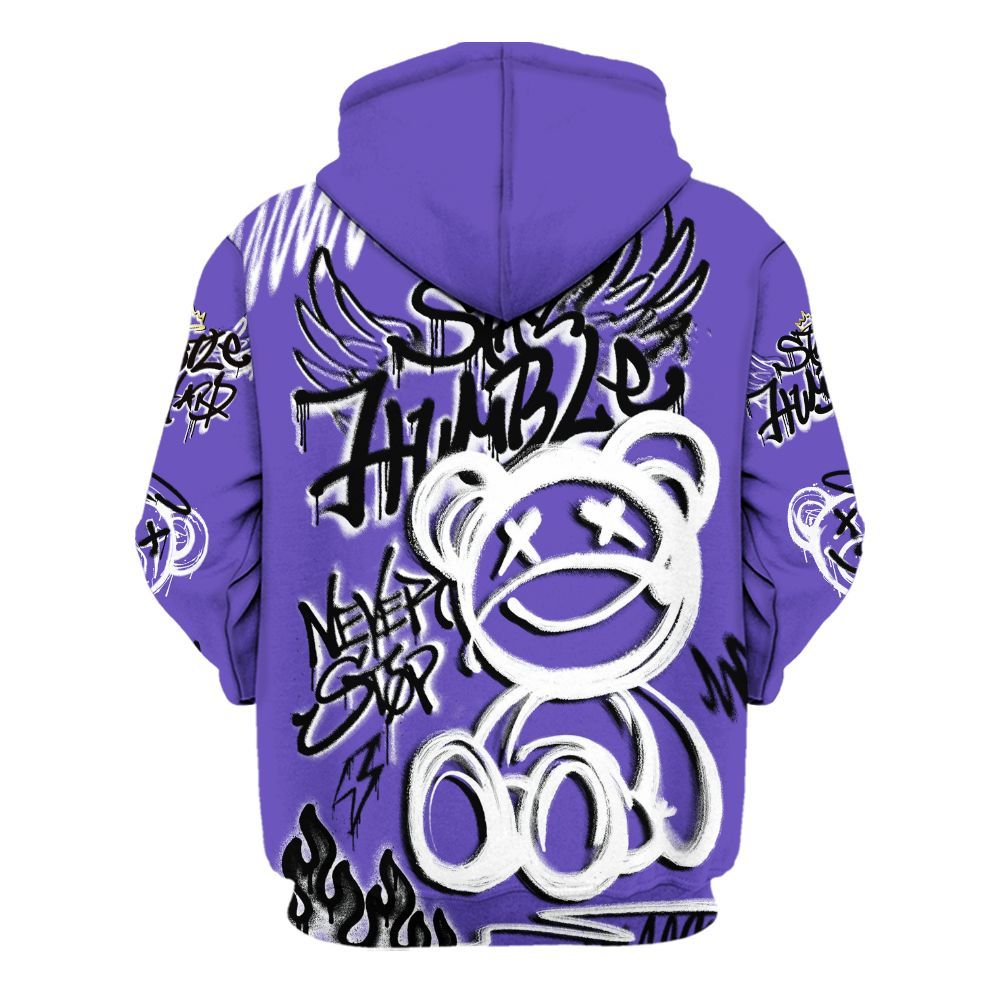 Hoodie To Match Field Purple 12s - Humble Drip Streetwear Graffity All Over Print