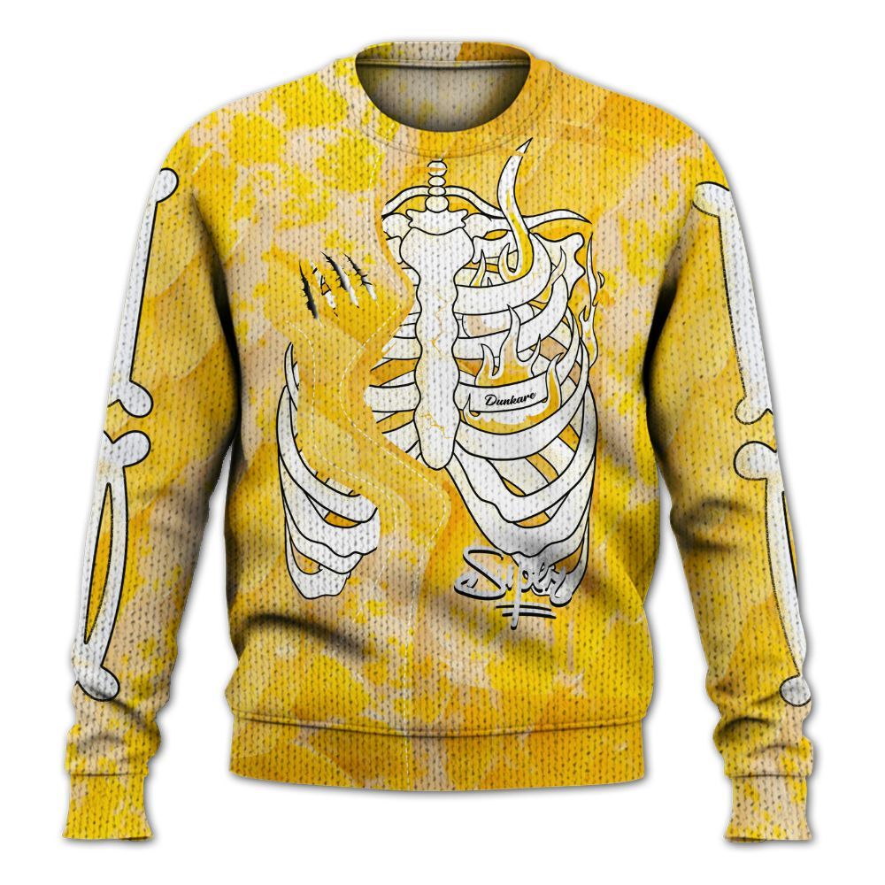 Knitted Sweater To Match Low Yellow Python 11s - It's The Kick For Me