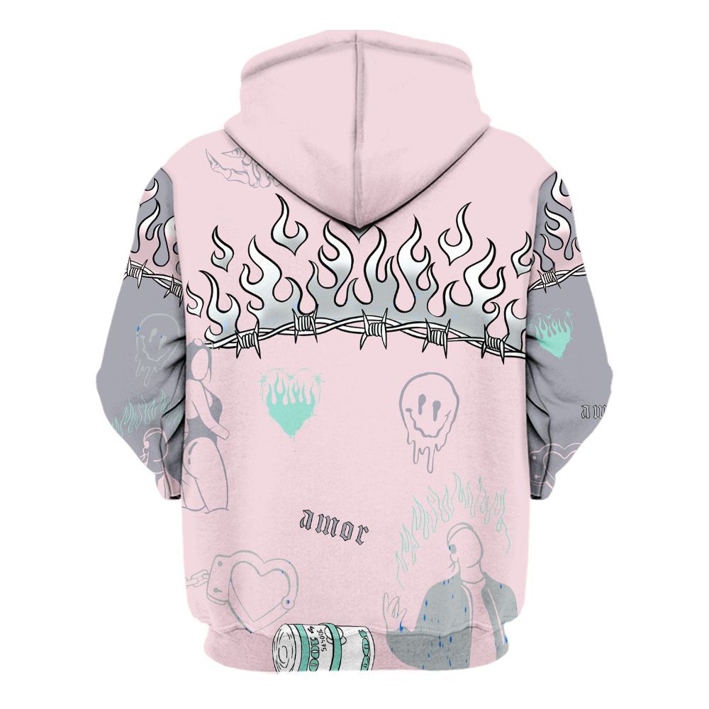 Hoodie To Match Retro Easter 5s - Snake Trust No One All Over Print