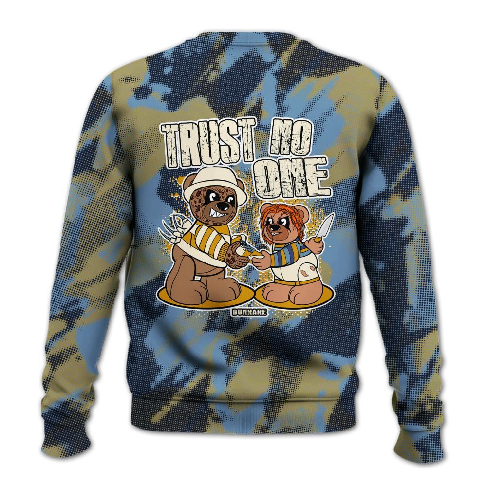 Sweatshirt To Match High OG First In Flight 1s - Trust No One Bear Abstract Halftone All Over Print
