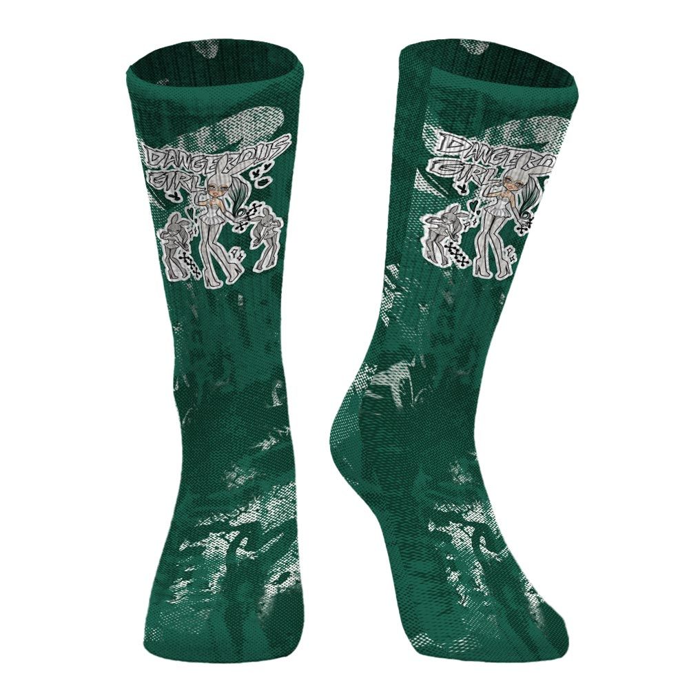 Sock To Match Oxidized Green 4s - Dangerous.Girl