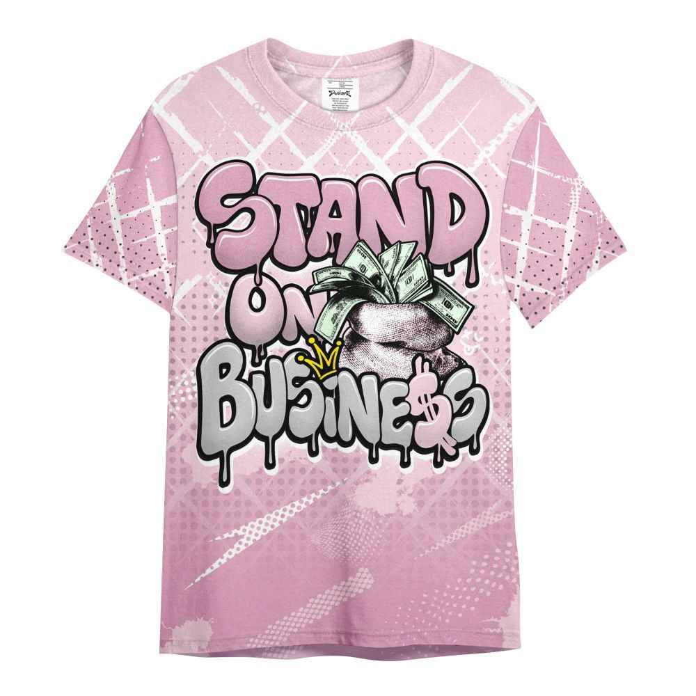 Shirt To Match Orchid 4s - Halftone Stand Business Dripping All Over Print
