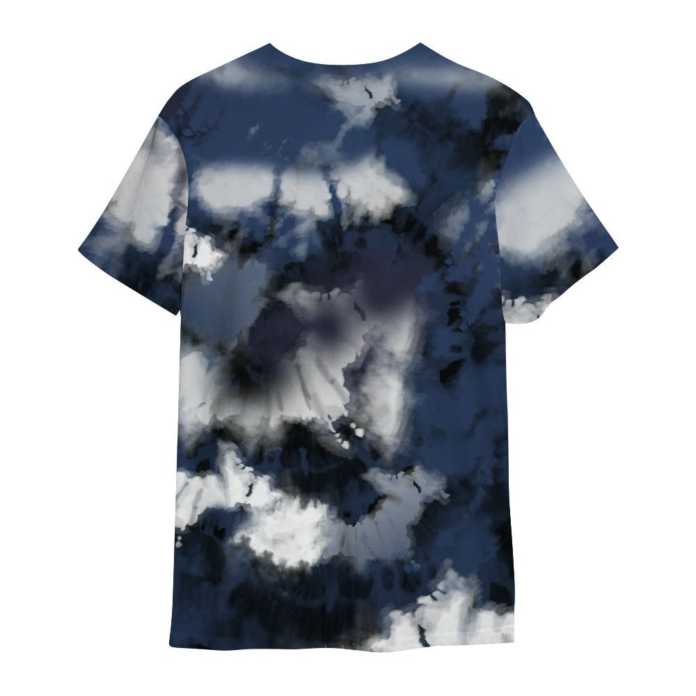 Shirt To Match Low 85 Metallic Blue 1s - God Blessed Tie Dye All Over Print