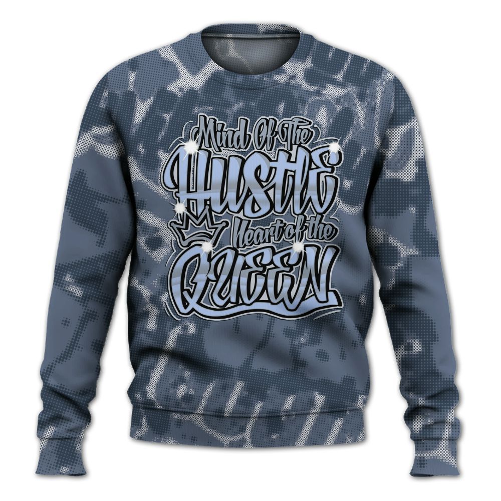 Sweatshirt To Match Low Diffused Blue 11s - Hustles Heart Queens Street All Over Print